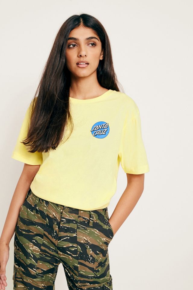 Santa Cruz Classic Dot Giallo Logo T-Shirt #1