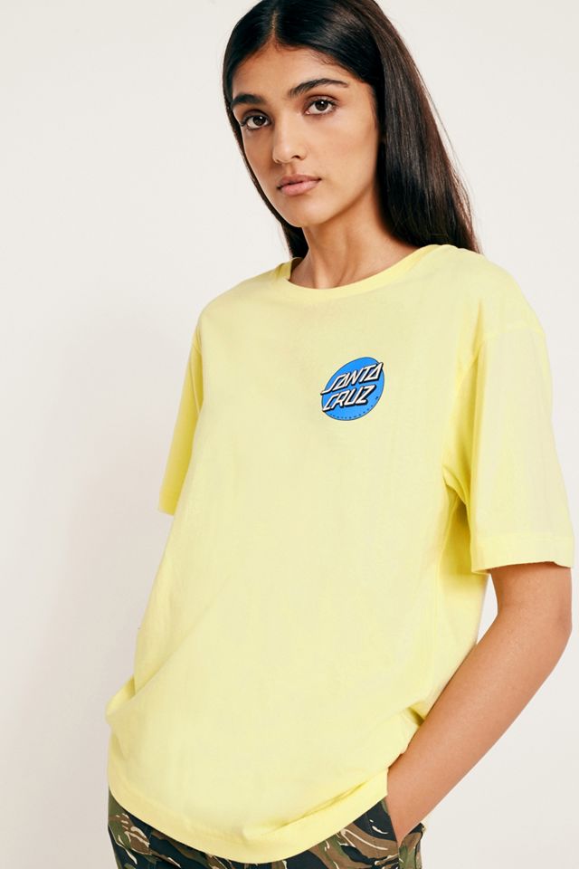 Santa Cruz Classic Dot Giallo Logo T-Shirt #3