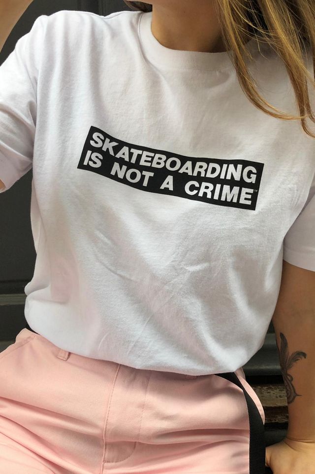 Santa Cruz Skateboarding Is Not A Crime T-Shirt