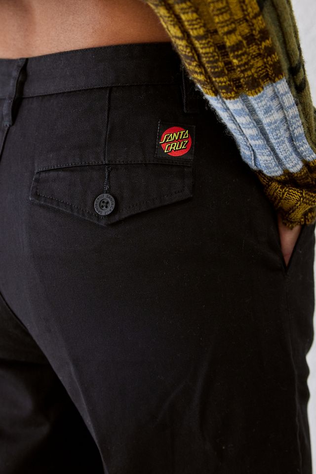 Pantalon chino noir Santa Cruz Nolan #1