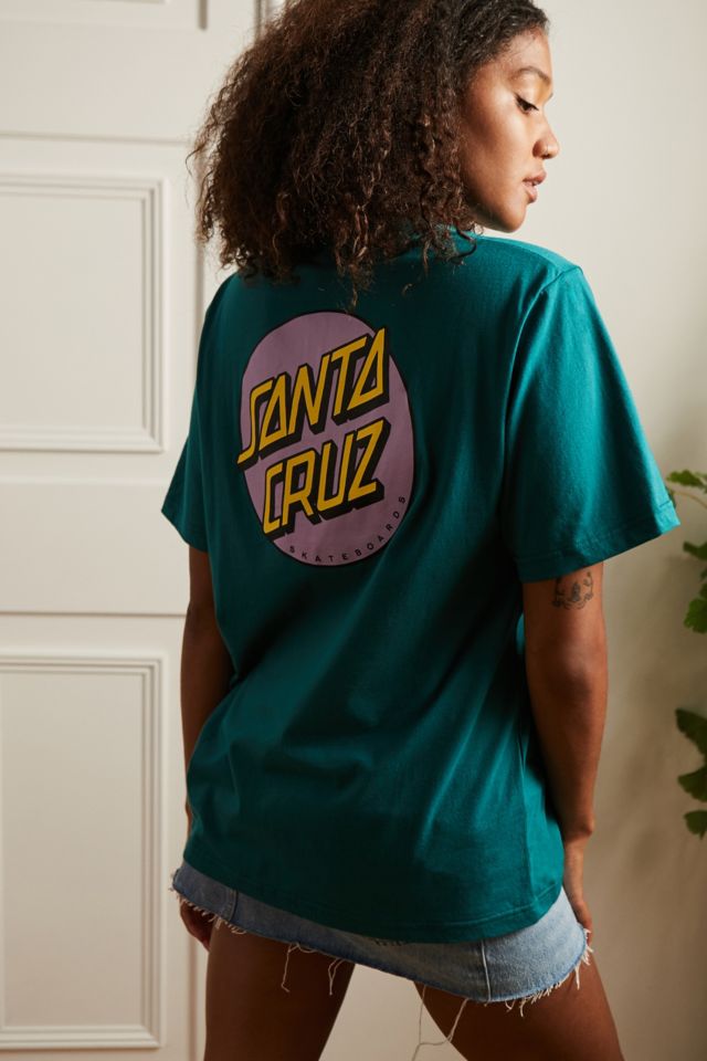 Santa Cruz Teal Classic Dot T Shirt Urban Outfitters UK