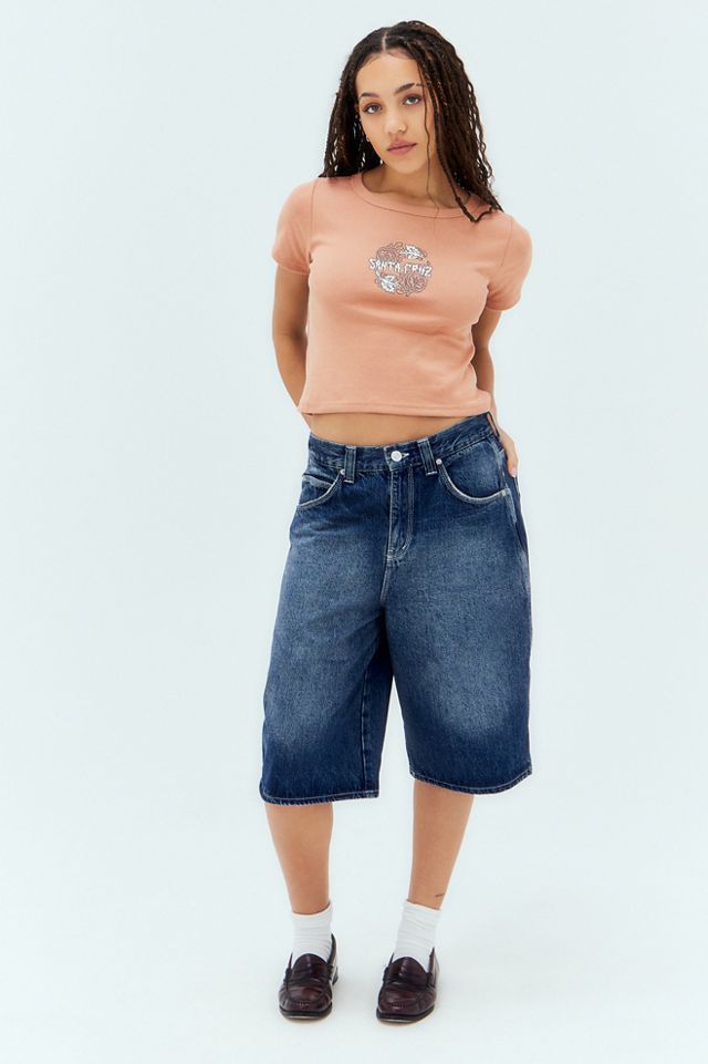 Santa Cruz Dressen Rose Cropped T-Shirt #2