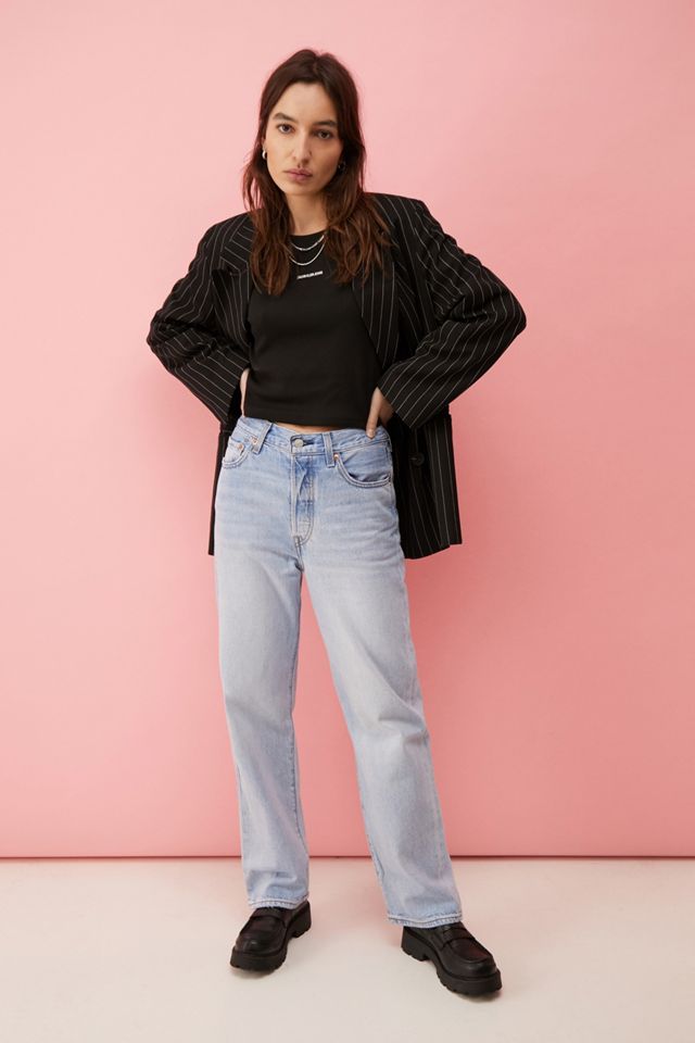 Calvin Klein Black Ribbed Crop Top #1