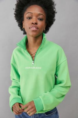 calvin klein green sweatshirt