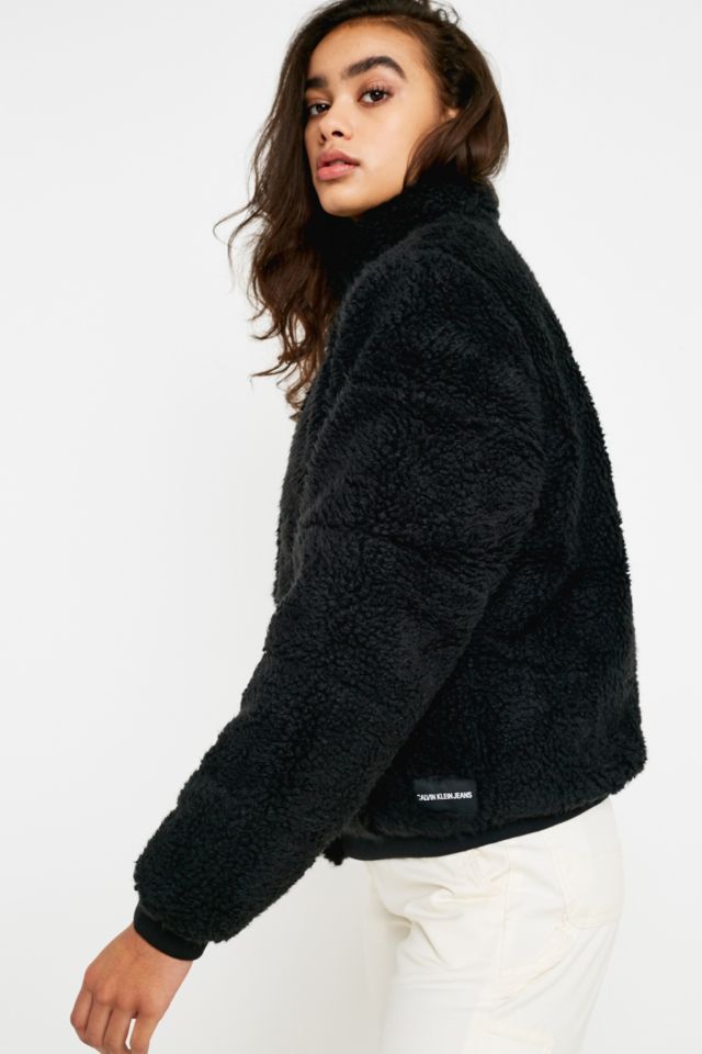 Calvin Klein Jeans Polar Fleece Puffer Jacket | Urban Outfitters UK