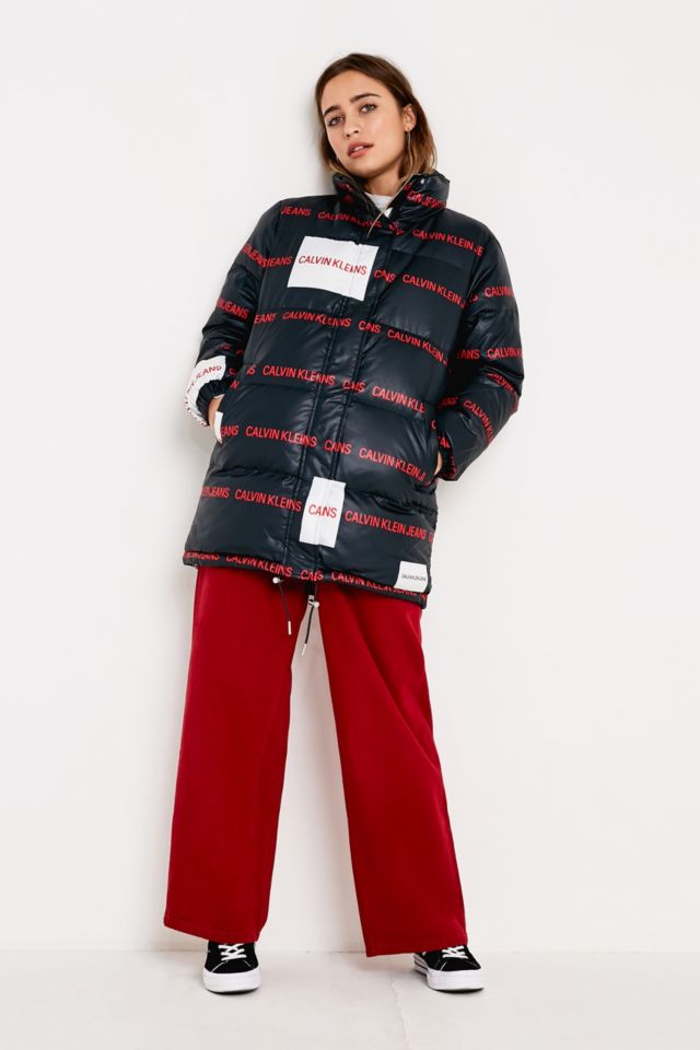 Calvin klein shop multi logo puffer