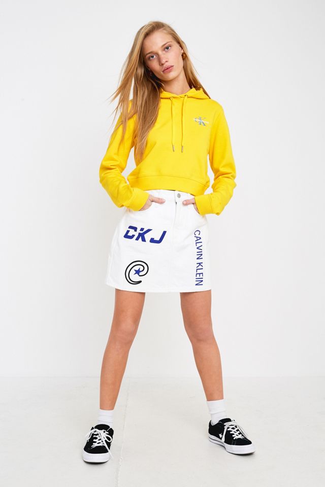 Calvin Klein Jeans Lemon Monogram Logo Felpa con cappuccio #2