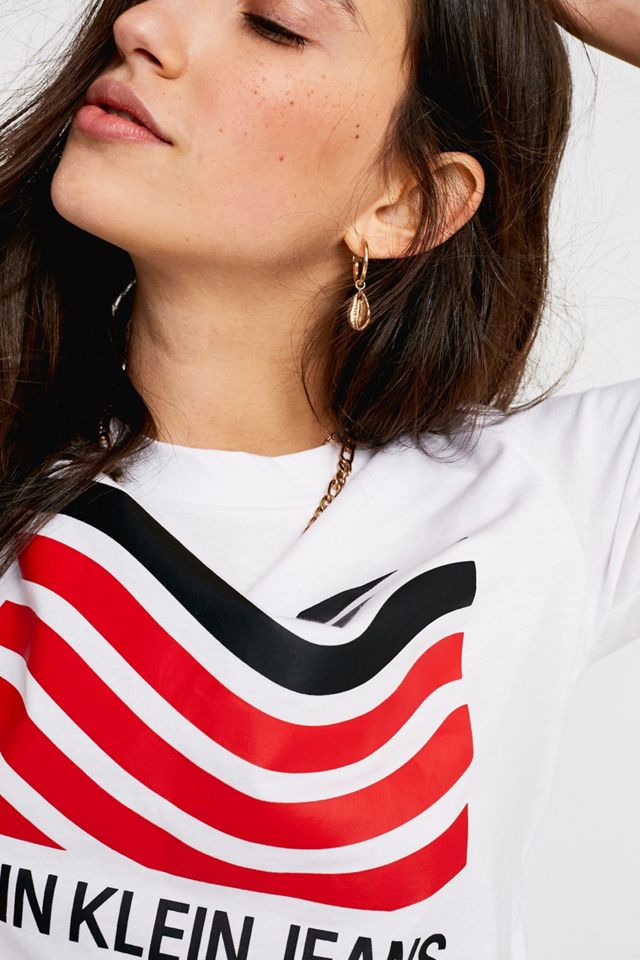 Calvin Klein Jeans Modern Wave Crop T-Shirt #1