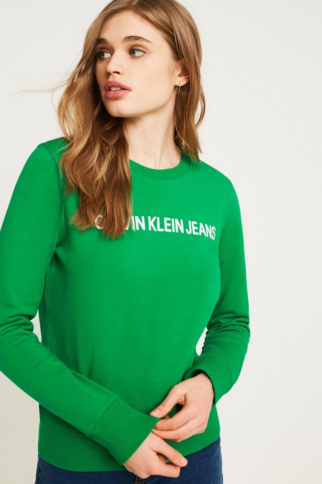Calvin Klein Jeans Green Logo Sweatshirt #2