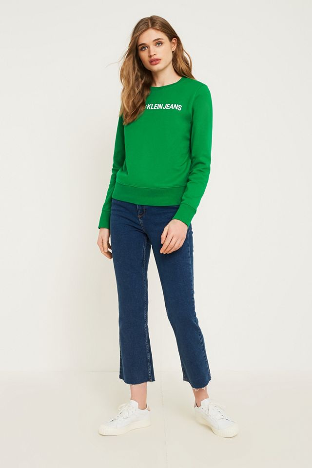 Calvin Klein Jeans Green Logo Sweatshirt #5