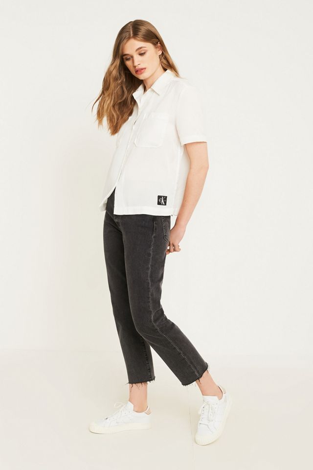 Calvin Klein Jeans Drapey Button-Through Shirt #1