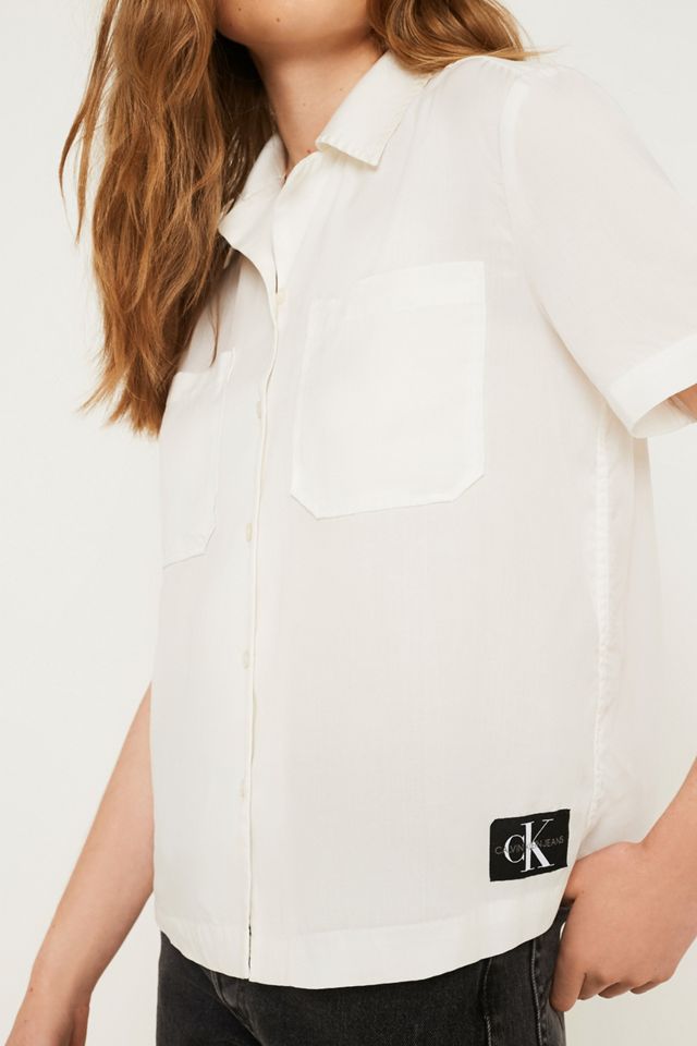 Calvin Klein Jeans Drapey Button-Through Shirt #2