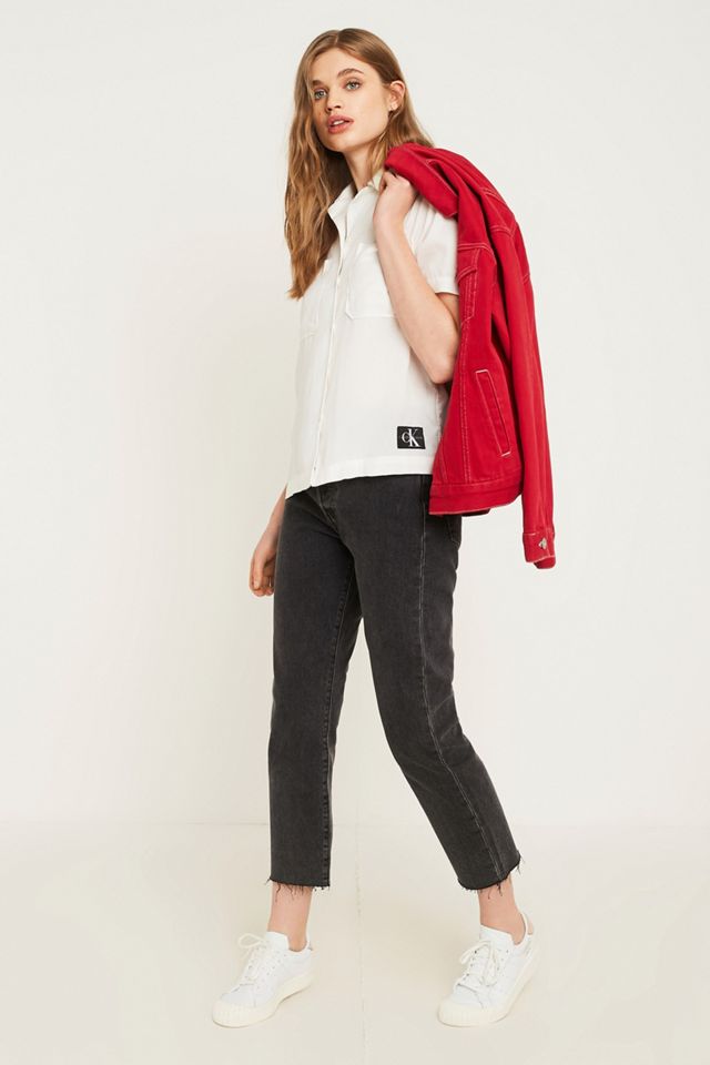 Calvin Klein Jeans Drapey Button-Through Shirt #5