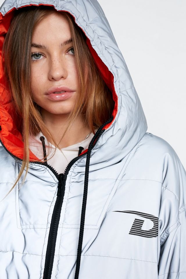 Dkny reflective outlet coat