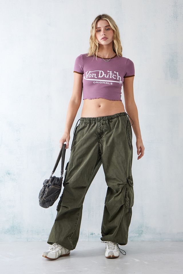 Von Dutch UO Exclusive Pink Ami Ringer T-Shirt #2