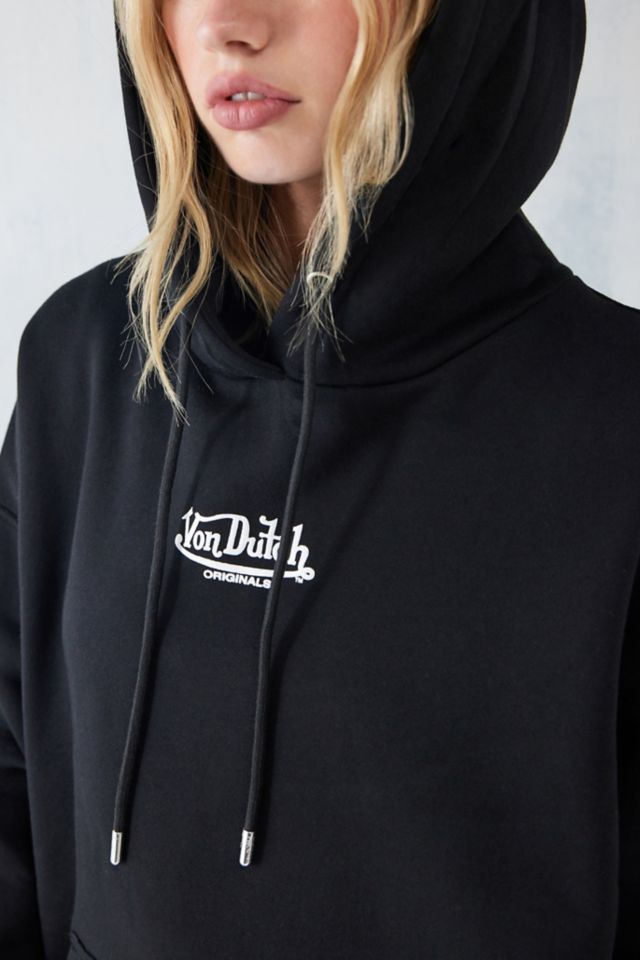 Von Dutch Black Logo Hoodie Urban Outfitters UK