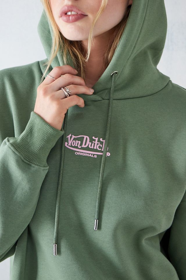 Von Dutch - Sweat à capuche avec logo kaki, exclusivité UO #1