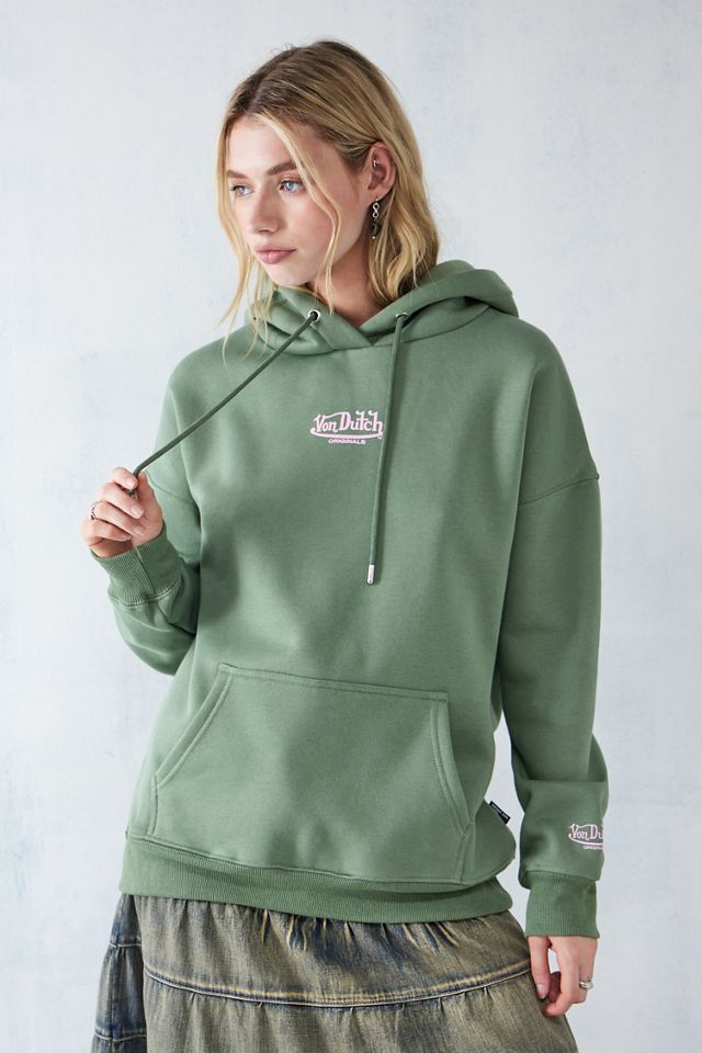 Von Dutch - Sweat à capuche avec logo kaki, exclusivité UO #3