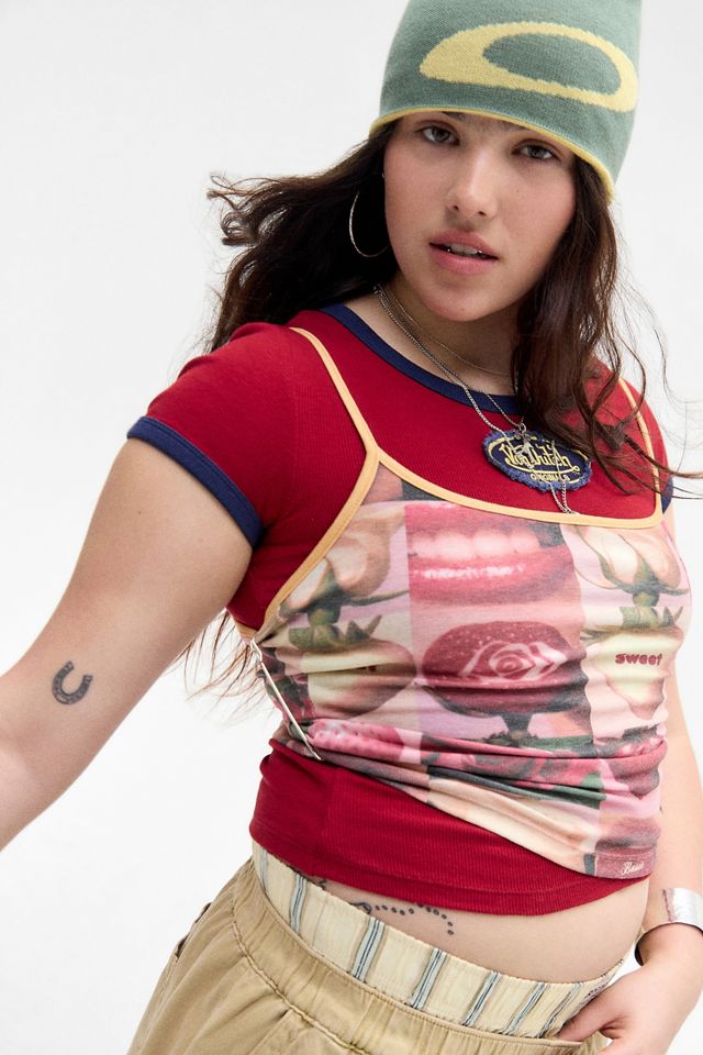Camiseta Ringer Roja Von Dutch UO Exclusive | Urban Outfitters ES