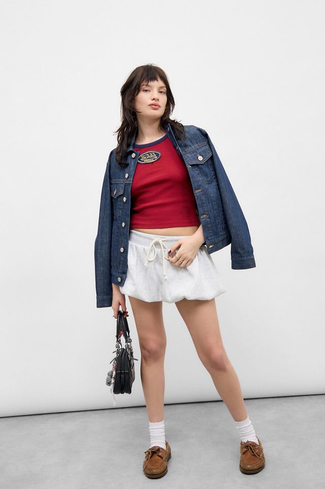 Von Dutch UO Exclusive Red Ringer T-Shirt | Urban Outfitters UK