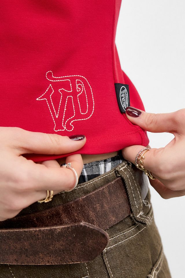 Von Dutch UO Exclusive Canotta Rossa con Bordi #1