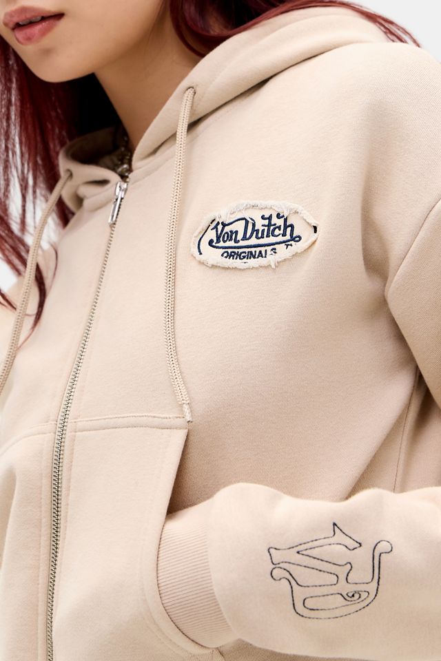 Felpa con Cappuccio Corta con Logo Ricamato Von Dutch #2