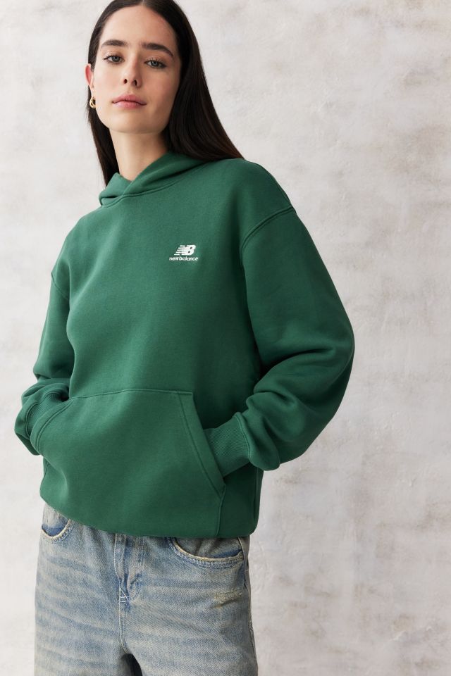 New Balance Green Hoops Hoodie | Urban Outfitters UK