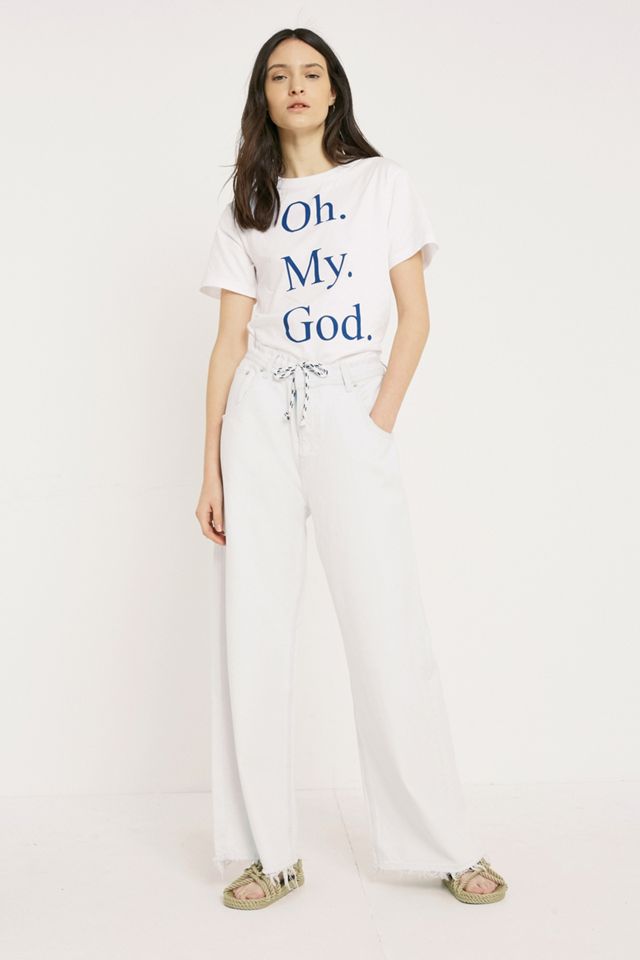 Peter Jensen Oh My God White T-Shirt #1