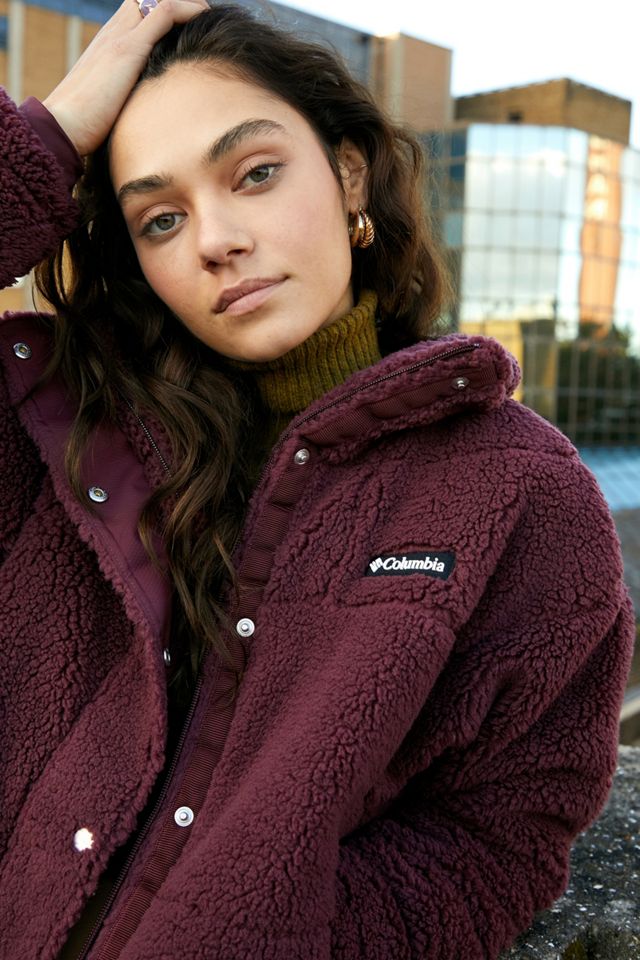 Columbia – Sherpa-Steppjacke „Lodge“ in Weinrot #1