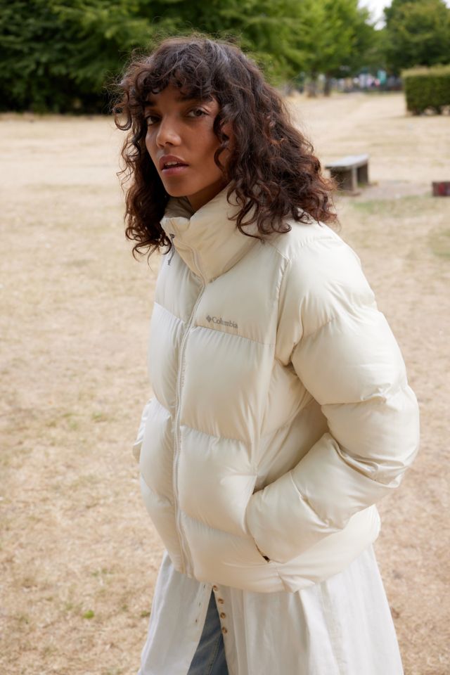 Columbia white cheap down jacket