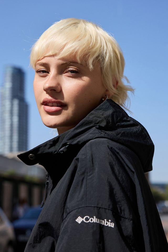 Columbia Black Paracutie Hooded Windbreaker #1