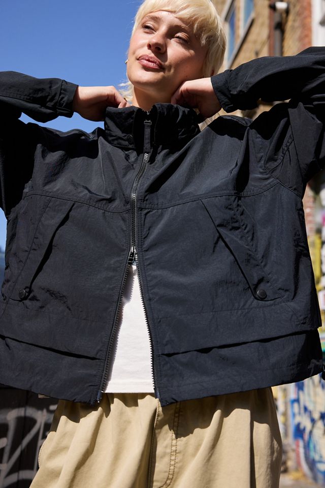 Columbia Black Paracutie Hooded Windbreaker #5