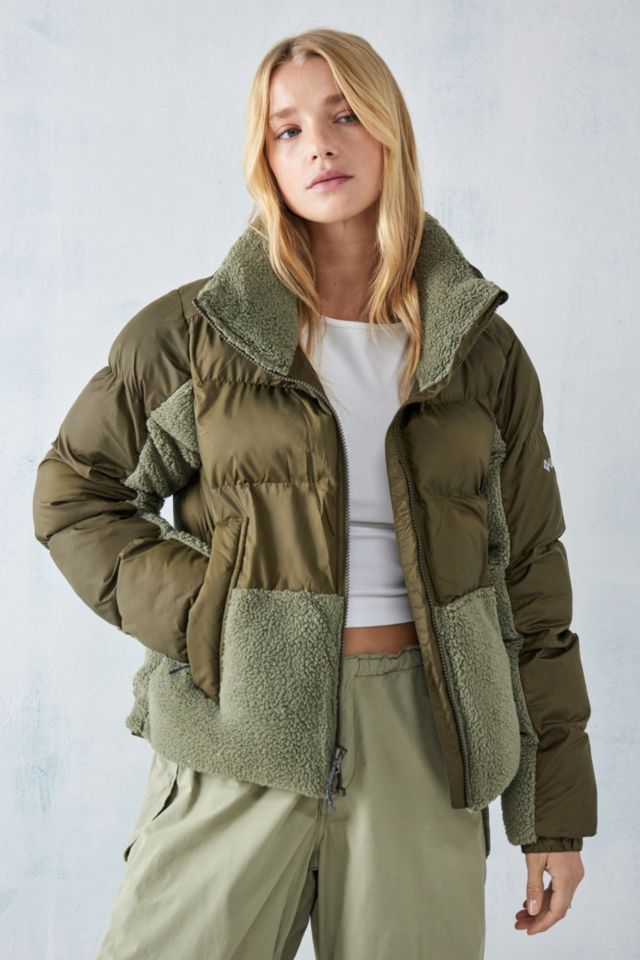 Columbia Olive Leadbetter Sherpa Puffer | Urban Outfitters UK