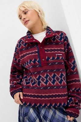 Columbia Forro Polar con Media Broche Estampado Helvetia