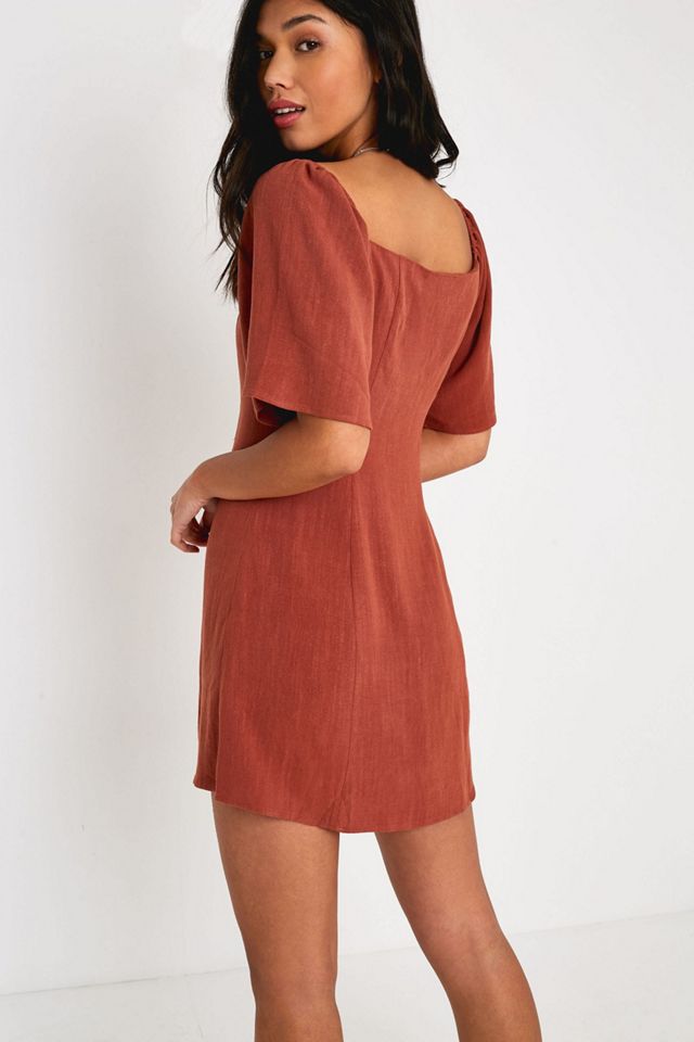 MINKPINK Clay Button-Through Mini Dress #3