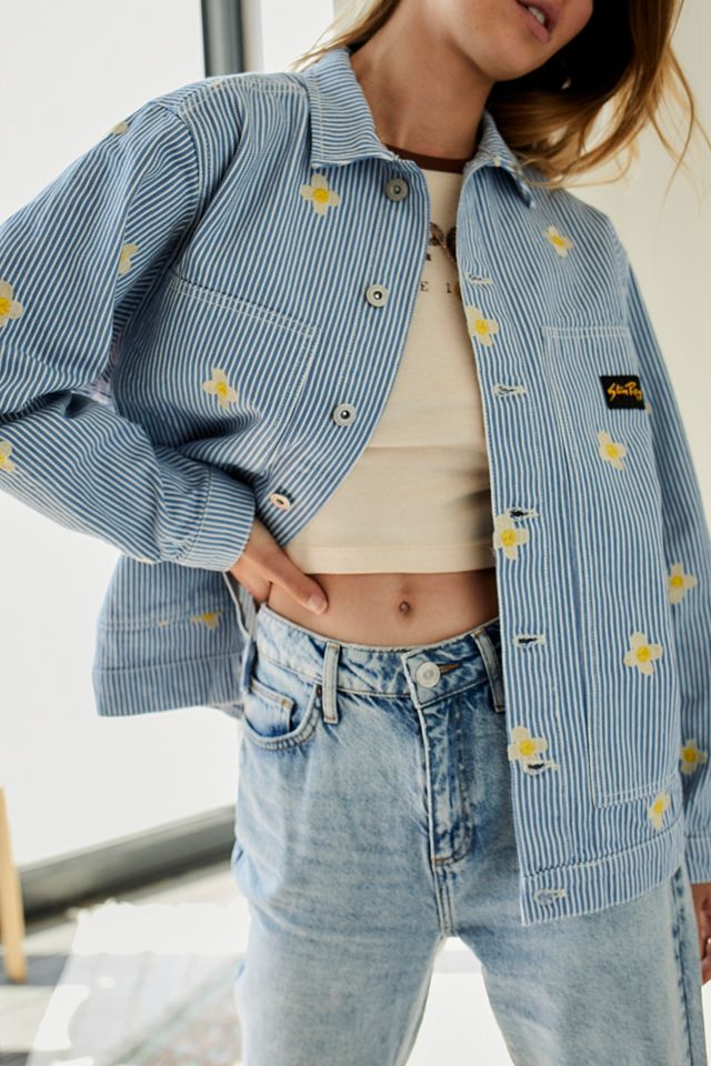 Stan Ray - Veste droite rayures Hickory Daisy bleue #1