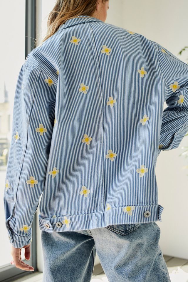 Stan Ray - Veste droite rayures Hickory Daisy bleue #2