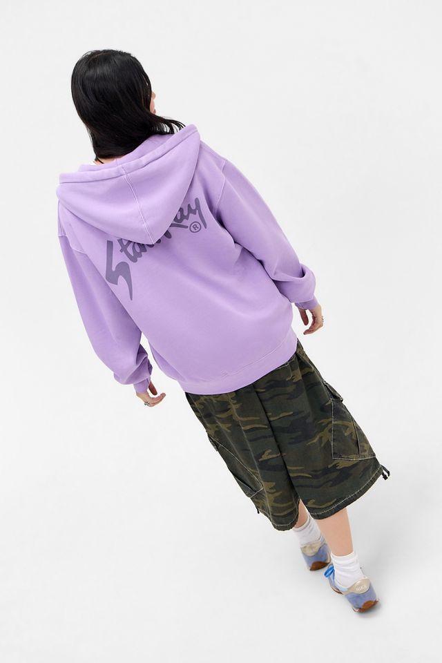 Felpa con zip lavata color lavanda Stan Ray #3