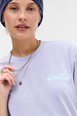 T-Shirt con Logo Viola Cosmico Stan Ray