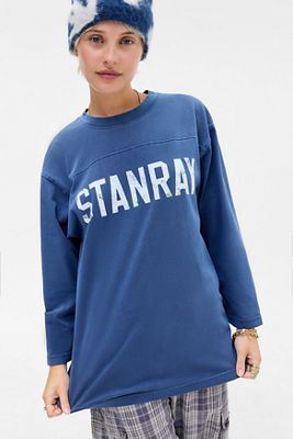 T-shirt de football marine Stan Ray