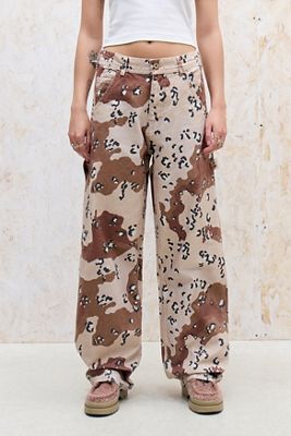 Jeans droits de charpentier camouflage chocolat Stan Ray