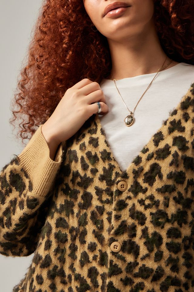 Cardigan Lavorato a Maglia Leopardato Stan Ray #2