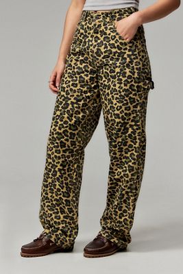 Pantaloni da Pittore Stan Ray Leopard Print Big Job