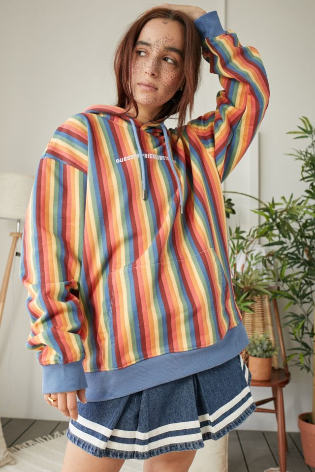 Guess rainbow hoodie online