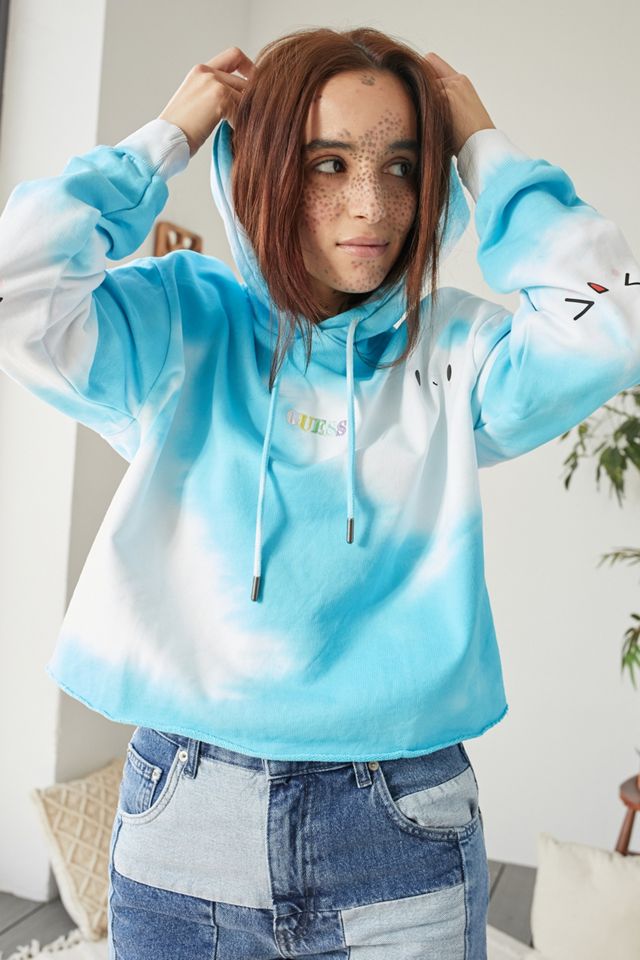 Crop Hoodie Tie Dye Vans Sudadera Multicolor GUESS X