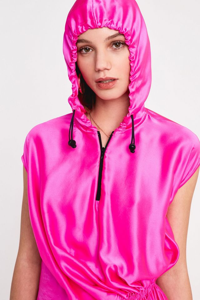 Angel Chen Pink Silk Gathered Dress #2