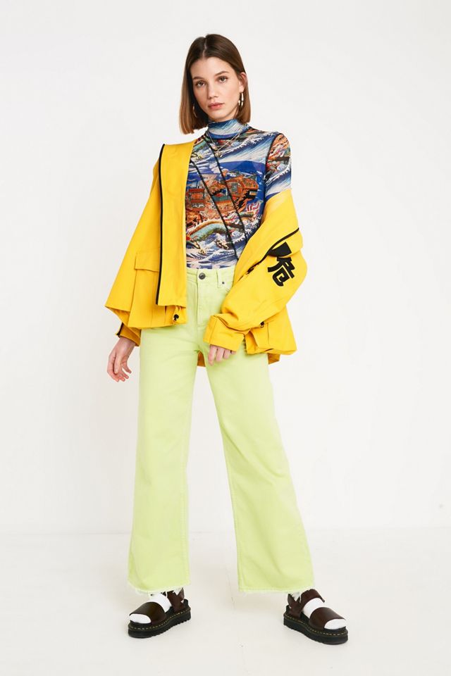 Angel Chen Art Print Mesh Top a maniche lunghe #3