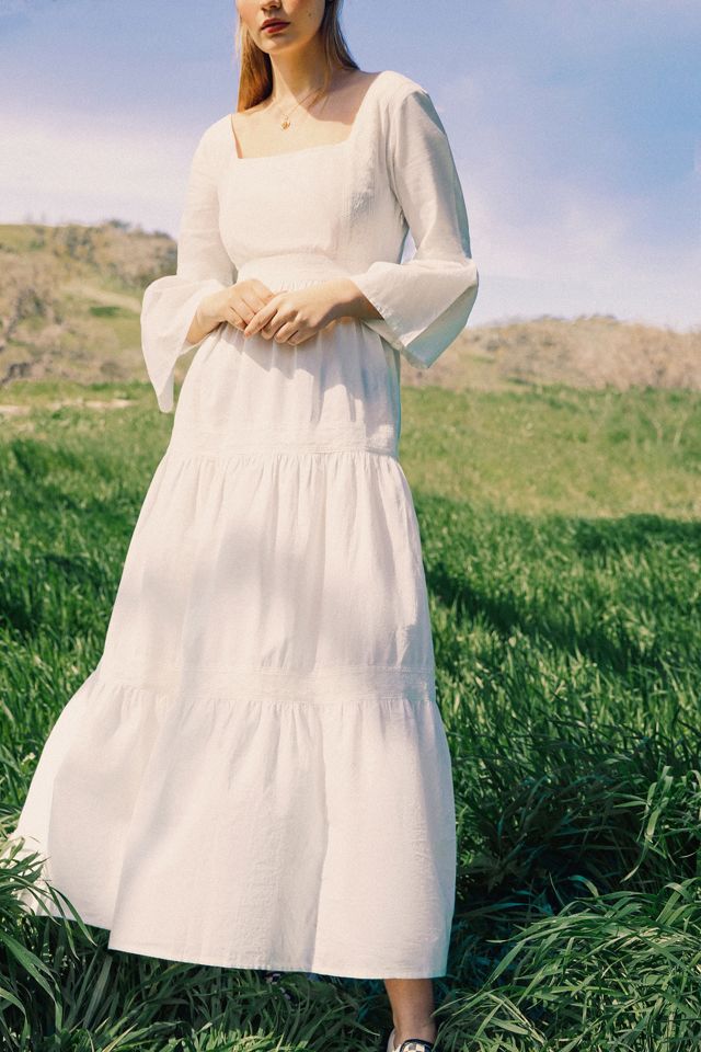 Laura Ashley UO Exclusive Bella Lace Trim Maxi Dress #1