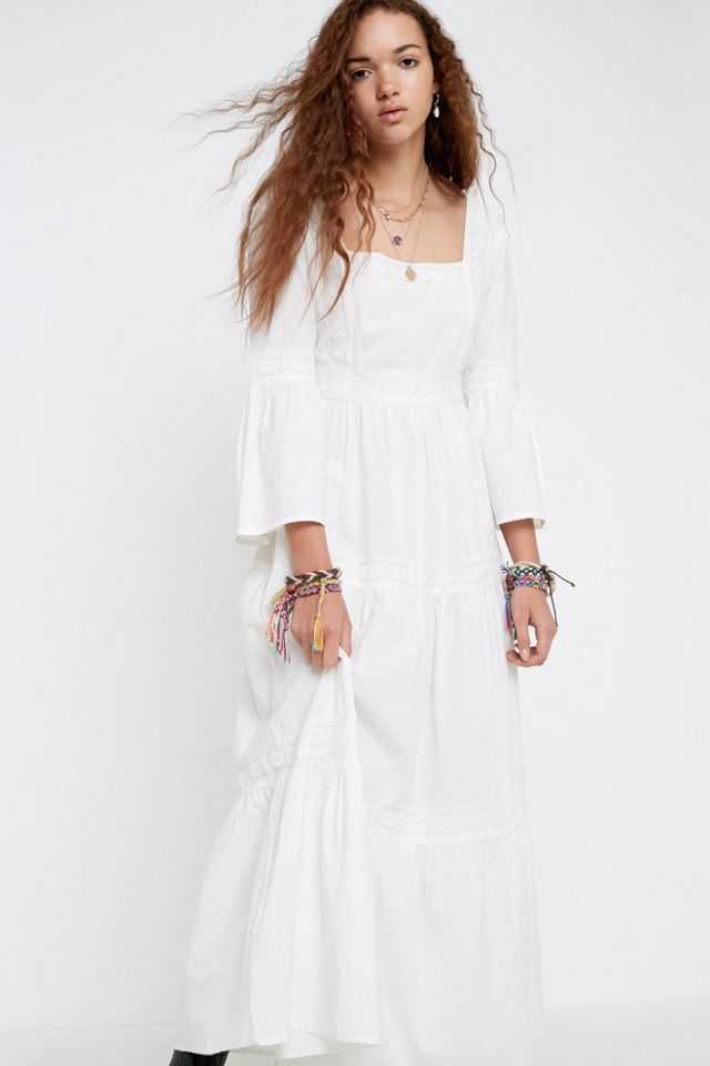 Laura Ashley UO Exclusive Bella Lace Trim Maxi Dress #7
