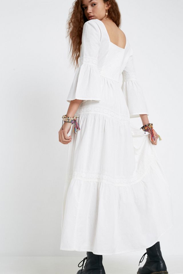 Laura Ashley UO Exclusive Bella Lace Trim Maxi Dress #8